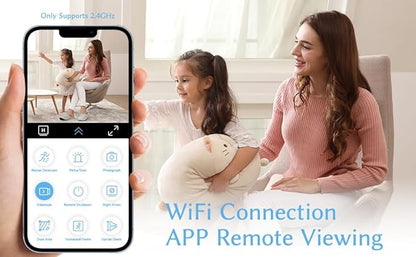 Home Security Camera, 4K HD Mini WiFi Portable Nanny Cam with AI Motion Detection & Night Vision Tiny Cameras for Home Pet Baby Office Indoor Outdoor