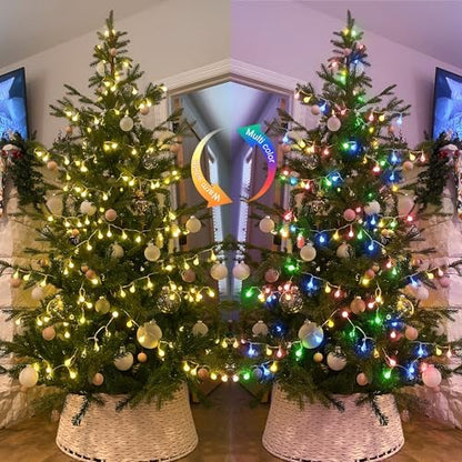 JMEXSUSS Globe String Lights Indoor Color Changing Christmas Lights Plug in