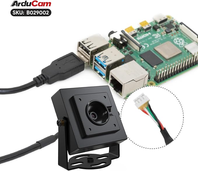 Arducam 16MP Autofocus USB Camera Module, USB2.0 Webcam, Lightburn Camera with Multiple preset AI Resolutions for Windows, Linux, Android, and Mac OS