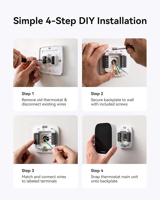 SITERWELL Smart Thermostat Programmable Home WiFi Thermostat