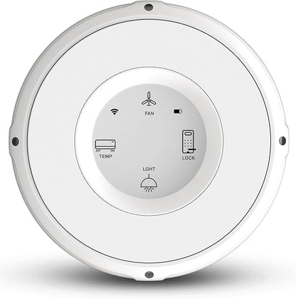 Smart Home Controller + Bluetooth Controller - Works with Alexa, Google Home, Home Assistant, SmartThings, lights, thermostats and more - Programmable & Customizable Buttons, (Snow Pearl)