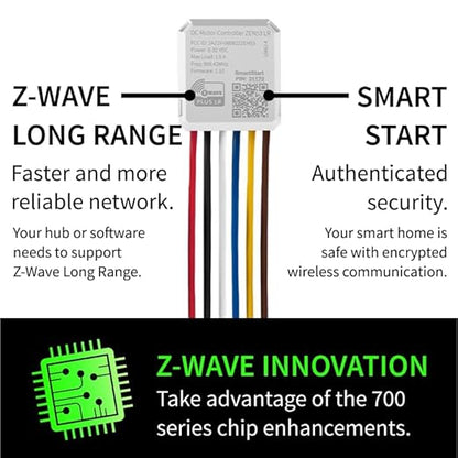 Zooz 700 Series Z-Wave Plus DC Motor Controller ZEN53 | Z-Wave Hub Required (Sold Separately)