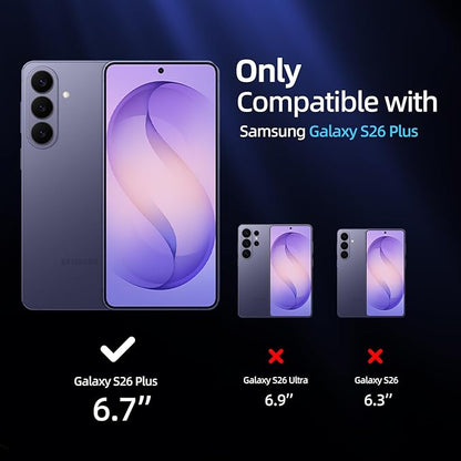 X-it for Samsung Galaxy S26 Plus Screen Protector HD Clear [Auto Alignment & Dust Removal],Bubble-Free & Self-Healing,[100% Ultrasonic Fingerprint ID] Easy Installation Full Coverage [Non-Glass] 2 Packs