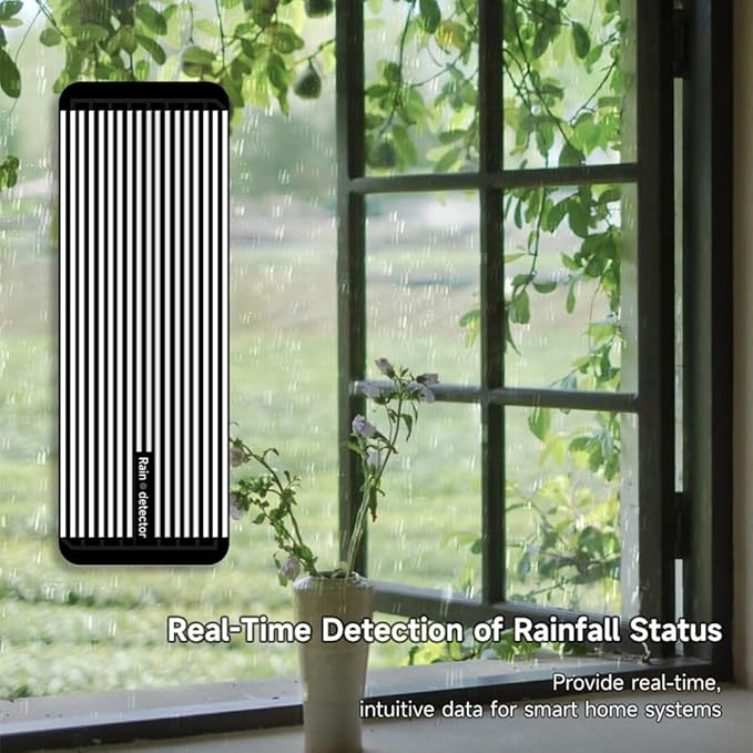 Tuya ZigBee Rain Sensor 2in1 Rainwater Flood Detector Smart Home Real-time APP Notification Home Automation Smart Life Device,ZigBee Hub Required