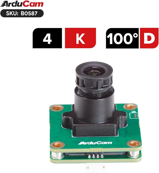 Arducam IMX678 4K USB Camera Module, 8.3MP Low Light Lightburn Camera, Low Light Wide Angle USB2.0 Webcam