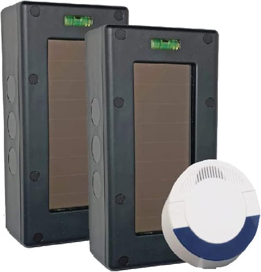Dakota Alert SBA-4000 Solar Break Beam Wireless Driveway Alarm Kit, 1-Mile