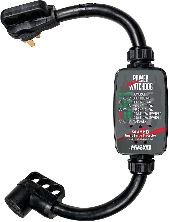 Power Watchdog PWD50 Smart RV Surge Protector, 50A, Bluetooth, IP65