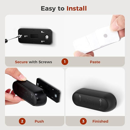 Smart Mailbox Alarm, WiFi Wireless Mailbox Sensor Long Range Mail Alert System with Real-time App Notifications with LED Light and Sound Reminders for Delivered Mail