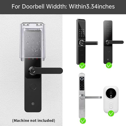 Weatherproof Flip-Cover for Smart Door Locks & Keypads - Universal Rain Shield for Access Control Keypads, Door Phones, and Intercom Systems (Y140 - Flip lid)
