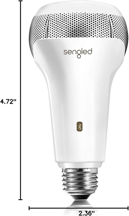 Sengled Solo JBL Speaker Light Bulb Dual Channel Dimmable LED Light App Controlled 45W Equivalent E26 Smart Timing Music Bulb, Compatible with Alexa via Bluetooth Connection