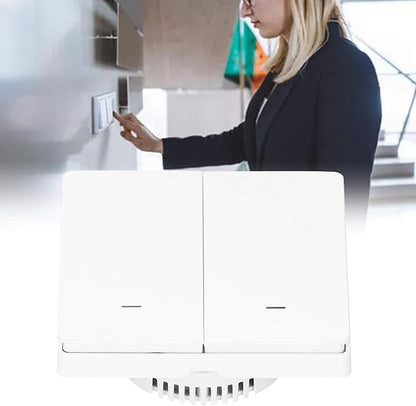 Wireless WiFi Smart Switch for Power Distribution 2200W Compatible with Google Home IFTTT Roqi and iOS Siri - Impact ABS Material for Multi Scene Control Applications