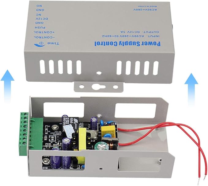 YiToo Access Control Power Supply K80 Power Switch DC 12V 5A AC 110~260V for All Types Access Control System Door Lock with Time Delay