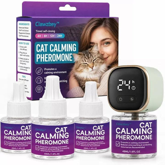 Smart Cat Calming Pheromone Diffuser, 1 Diffuser + 3 Refills