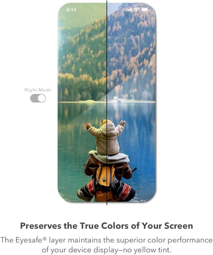 ZAGG Glass Elite VisionGuard Screen Protector for Apple iPhone 17e/ 16e/ 14/13/ 13 Pro - 5X Stronger, Blue-Light Protection, Anti-Fingerprint Technology, InvisibleShield, Easy to Install