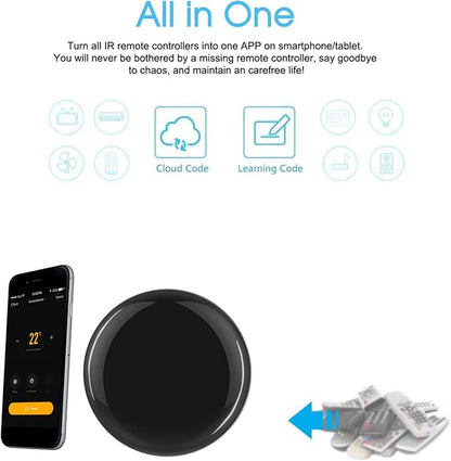 WiFi-IR Remote Controller Hub, Smart WiFi IR Remote Control Module, Tuya APP Smart Voice Control Compatible with Alexa and Google Home