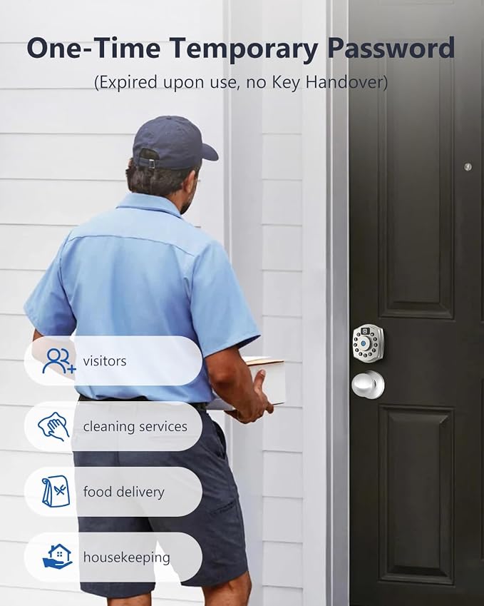 Geek Smart Fingerprint Deadbolt with App, Keypad Door Lock for Front Door