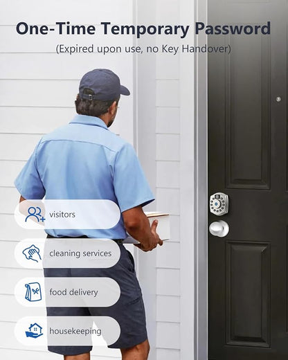 Geek Smart Fingerprint Deadbolt with App, Keypad Door Lock for Front Door