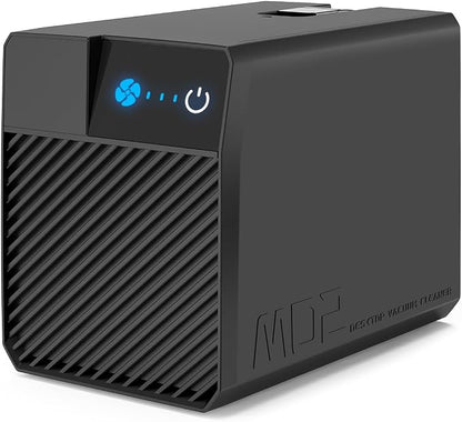Air Purifier Designed for Woxcker Engraving Machine, Portable Smoke Extractor with Five-layer Filtration with Three-Speed Wind Control and Smart Usage Monitoring