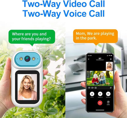 Video Calling Handheld Security Camera Indoor,Nanny Camera Baby Camera Pet Camera,2-Way Video Call 350°Pan Cameras for Home Security,Move Tracking,Alarm Push 1080P 2.8inch Screen,Night Vision