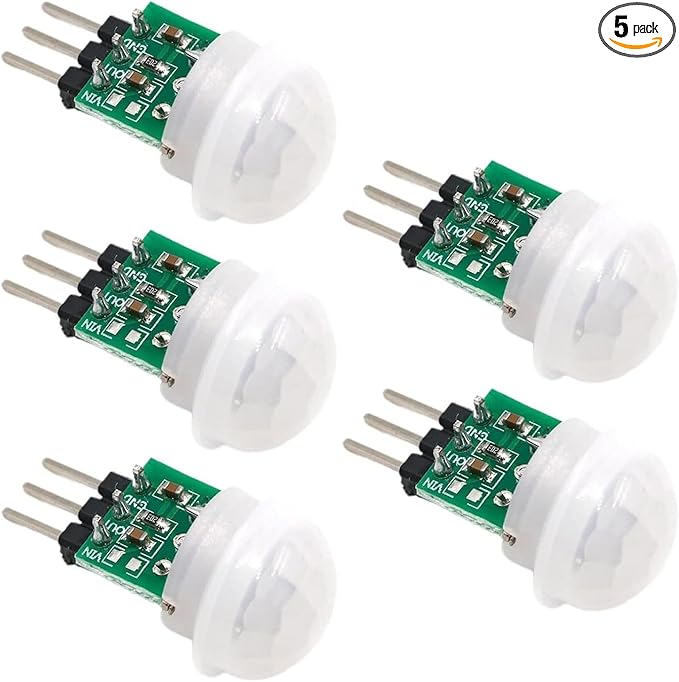 WWZMDiB 5Pcs AM312 Mini Pir Motion Sensor Module HC-SR312 IR Human Sensor for Arduino