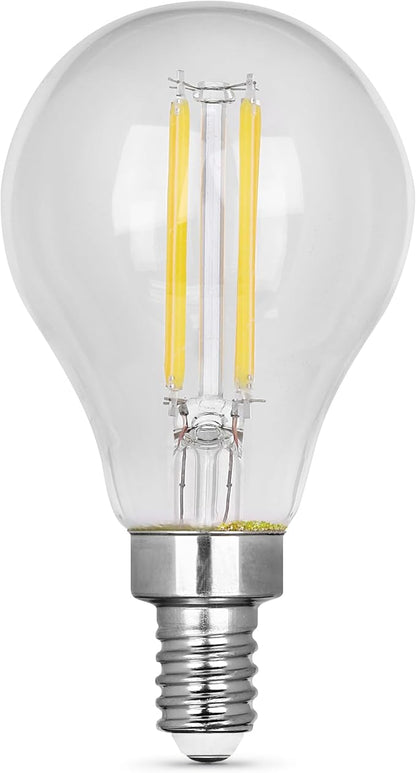 Feit Electric A15 LED Light Bulb, 60W Equivalent, Dimmable, E12 Base, 5000K Daylight, 750 Lumens, Straight Filament Clear Glass Light Bulbs, 15,000-Hour Lifetime, BPA1560C/950CAFIL2/6, 6 Pack