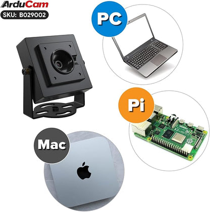 Arducam 16MP Autofocus USB Camera Module, USB2.0 Webcam, Lightburn Camera with Multiple preset AI Resolutions for Windows, Linux, Android, and Mac OS