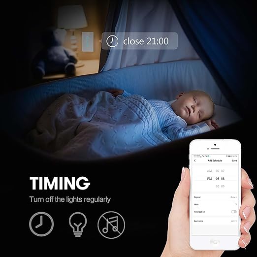 2.4GHz WiFi Smart Wall Touch Light Switch (Glass Panel, Alexa Multi-Control Compatible, Compatible with Multiple Platforms) (Wall Switch 3 Gang)