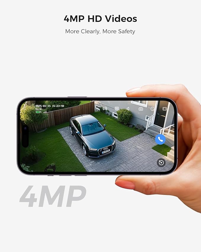 Hiseeu Security Cameras Wireless Outdoor, WiFi Pro 5G/2.4G Cameras for Home Security, Solar Powered, Motion Detection, 2-Way Talk, Color Night Vision, Compatible with Alexa, SD Card/Cloud Storage