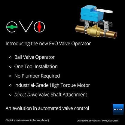 YoLink Smart Water Valve Controller, with Valve Operator, Easy No-Plumber DIY Installation, Remote Control, Compatible with Alexa/Google Assistant, IFTTT - YoLink Hub Required