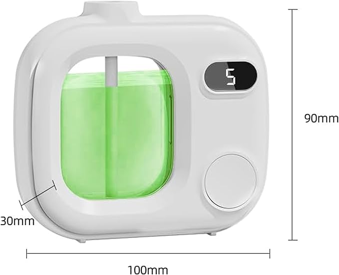 Waterless Essential Oil Diffuser - Smart Essential Oil Diffuser for Large Rooms Bathrooms Hotels and Offices Cordless 360° Aroma Diffuser with 5 Mist Levels Perfect for Home and Car