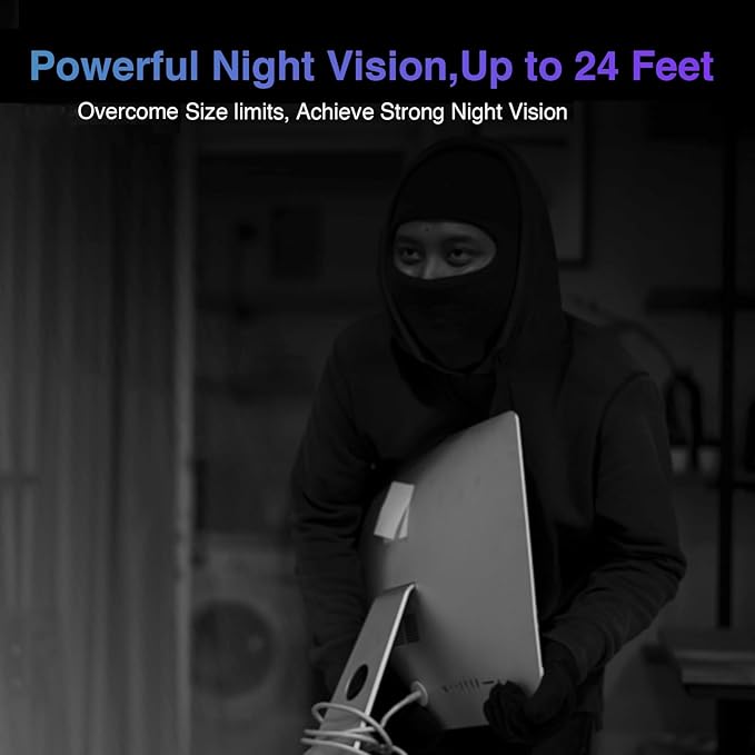 HiKam Small 2K WiFi Hidden Camera Slim Body, with Night Vision, App Control, Video-only
