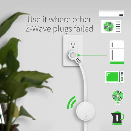 Zooz Z-Wave Plus Power Switch ZEN15 for 110V AC Units, Sump Pumps, Humidifiers, and More