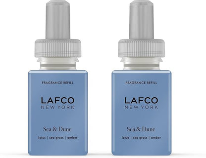 LAFCO New York Pura Smart Device Refill, Sea & Dune - Pack of 2 - Vial Delivers Up to 2 Weeks of Fragrance Life - Made in the USA