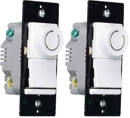 Legrand DRCL453PWCCV4 450-watt Single-pole/3-way White Compatible with LED Dimmer (Pack of 2)