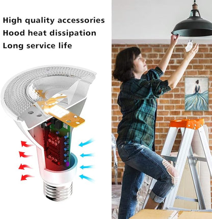 7W Par20 LED Bulb (50W Equivalent), UL Listed, 4000k Nature White Dimmable Flood Bulbs Lights, 500 Lumens, E26 Base, Recessed Lighting for Indoor Outdoor, 6 Pack