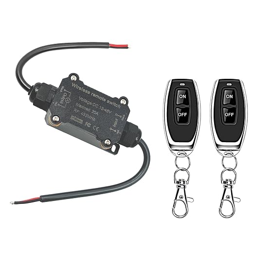 DC12V/24V/48V/20A Waterproof Remote Control Switch