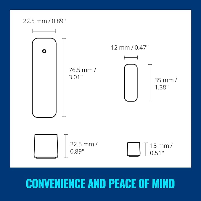 WiZ Connected Contact Sensor 1-Pack - Home Monitoring, Home Automation, Real-Time Alerts, Light Alarms, Easy Setup