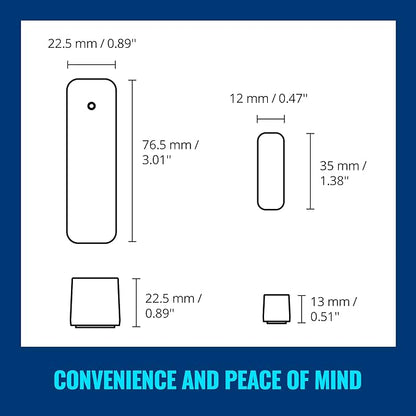 WiZ Connected Contact Sensor 2-Pack - Home Monitoring, Home Automation, Real-Time Alerts, Light Alarms, Easy Setup