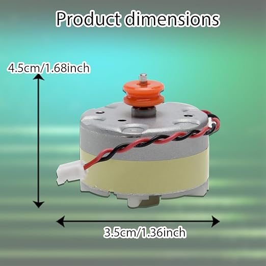 Ytaland Lidar Motor for Xiaomi Roborock S5 S5 MAX S6 Pure S6 MAXV S60 S65 S50 E20 E25 E35, Mini Power Lead Plug Robot Distance Sensor Robot Metal LDS Replacement Parts with Cable