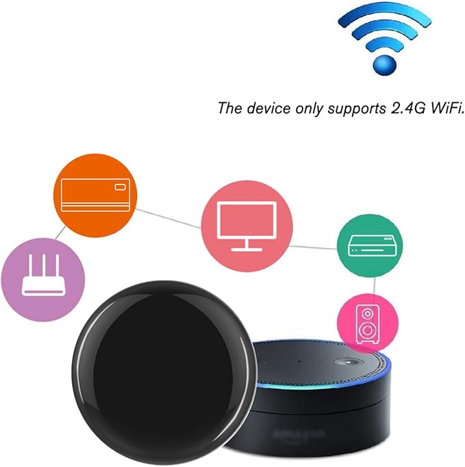 WiFi-IR Remote Controller Hub, Smart WiFi IR Remote Control Module, Tuya APP Smart Voice Control Compatible with Alexa and Google Home