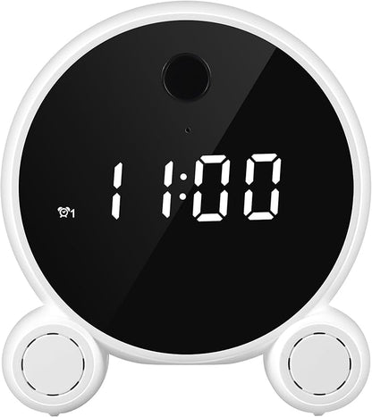 Indoor Clocks Camera, Baby Monitor, HD 1080P Security Camera Indoor Baby Monitor Pet Camera, Smart Motion Tracking, Panoramic IR Night Vision, 2.4G WiFi, Two Way Audio Video Speaker Security Camera