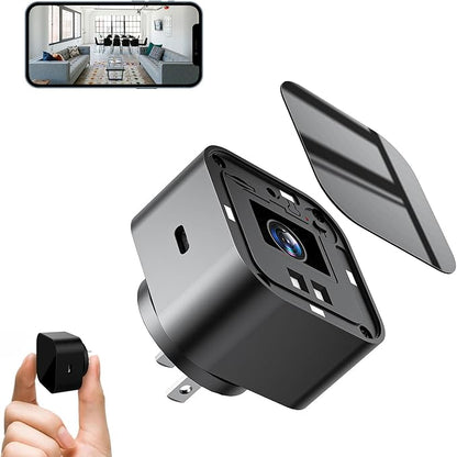 LIZVIE 1080P Nanny Spy Camera Charger Supports 2.4G WiFi, Mini Hidden Camera Charger with Motion Detection, Night Version, Nanny Cam Hidden Cameras, Small Security Camera with Motion Detection