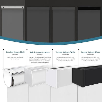 Motorized Blind,Work with Homekit Thread-Enabled, 100% Blackout Smart Shades with Remote Control, Electric Roller Shade, Custom Size,Classic White