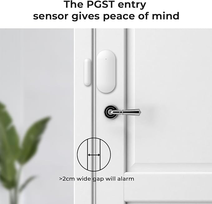 WiFi Door Window Sensor,Smart Door Open/Closed Detector with App Alert,Wireless Entry Detector Sensor Alarm for Home Security