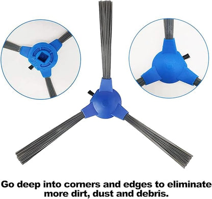 4 Pack Replacement Side Brushes for Sweeping Robots, Vacuum Cleaner Side Brush for RoboVac 11S, 11S MAX, 30, 30C, 30C MAX, 15C, 15C MAX, G10, G30, G30 Edge, G30 Hybrid, G20, G40, G40 Hybrid