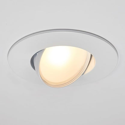 Maxxima 5" and 6" Rotatable LED Retrofit Downlight Gimbal - 1200 Lumens, 11 Watts, Dimmable, 5 CCT 2700K/3000K/3500K/4000K/5000K, Recessed Ceiling Light Fixture, Ideal for Kitchens and Dining Rooms