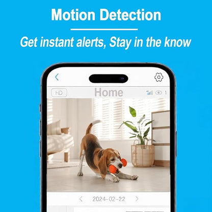 W-GN WiFi Indoor Security Camera with Adjustable Viewing Angles