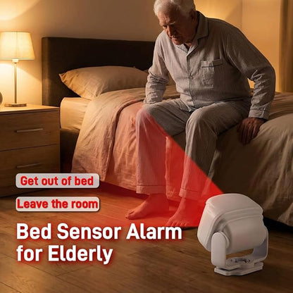 HENDUN Motion Sensor Doorbell , Bed Alarms for Elderly Dementia Patients , Door Chime for Business, Store Welcome Buzzer Monitor , Fall Detection Alarm for Seniors , Caregiver Reminder for Elderly