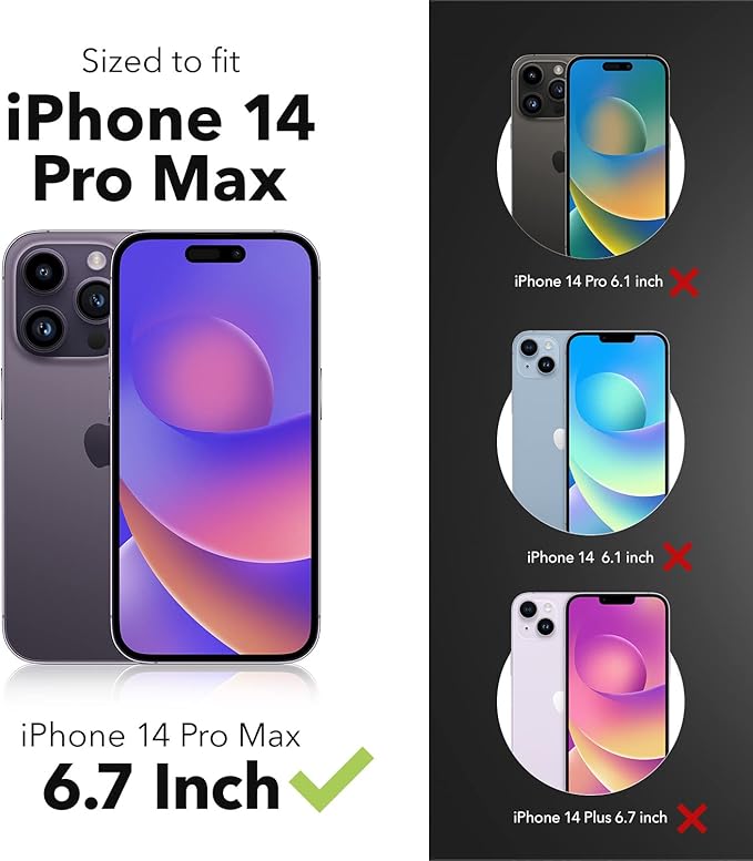 ZAGG Glass Elite VisionGuard Screen Protector for Apple iPhone 14 Pro Max - 5X Stronger, Blue-Light Protection, Anti-Fingerprint Technology, InvisibleShield, Easy to Install
