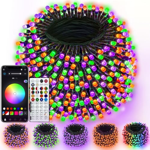 500LED Smart RGB Color Changing String Lights 177FT Halloween Lights App
